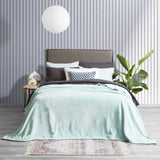 Renee Taylor Plush 380 GSM Ultra Soft Velvet Blanket - Blue (OEKO-TEX Certified)