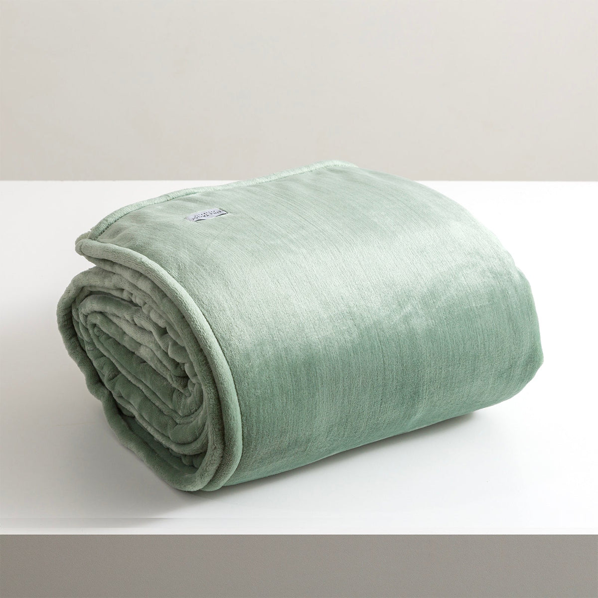 Renee Taylor Plush 380 GSM Ultra Soft Velvet Blanket - Eucalyptus (OEKO-TEX Certified)