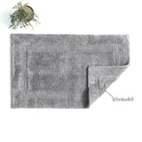 Renee Taylor Soho 3000 GSM Reversible Cotton Bath Mat - Nickel (50 x 80cm)
