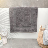Renee Taylor Soho 3000 GSM Reversible Cotton Bath Mat - Nickel (50 x 80cm)