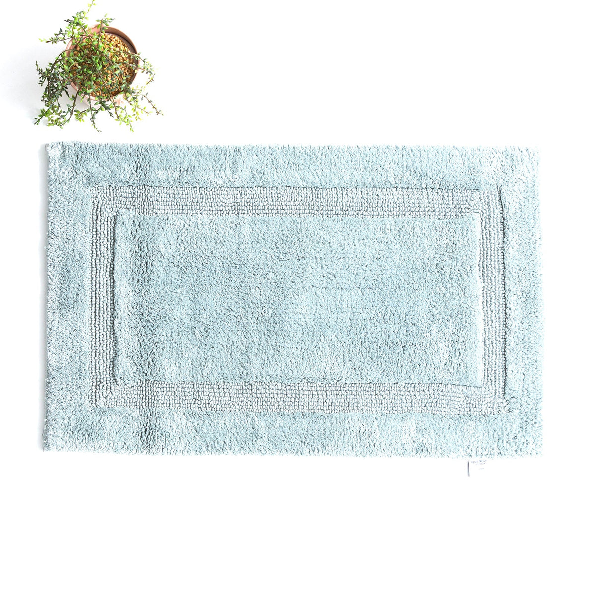 Renee Taylor Soho 3000 GSM Reversible Cotton Bath Mat - Silver (50 x 80cm)