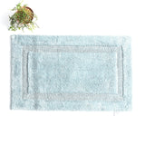 Renee Taylor Soho 3000 GSM Reversible Cotton Bath Mat - Silver (50 x 80cm)