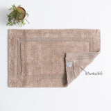 Renee Taylor Soho 3000 GSM Reversible Cotton Bath Mat - Mocha (50 x 80cm)