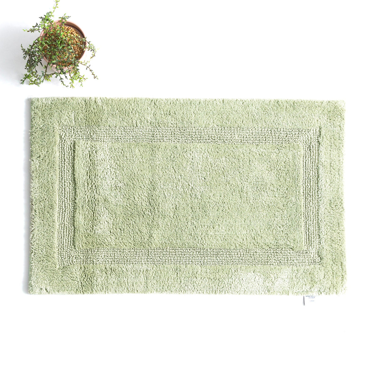 Renee Taylor Soho 3000 GSM Reversible Cotton Bath Mat - Khaki (50 x 80cm)