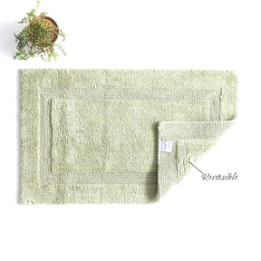 Renee Taylor Soho 3000 GSM Reversible Cotton Bath Mat - Khaki (50 x 80cm)