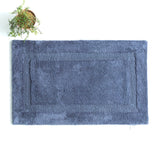 Renee Taylor Soho 3000 GSM Reversible Cotton Bath Mat - Blue (50 x 80cm)