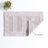 Renee Taylor Retreat Reversible Cotton Bath Mat - Sand (50 x 80cm)