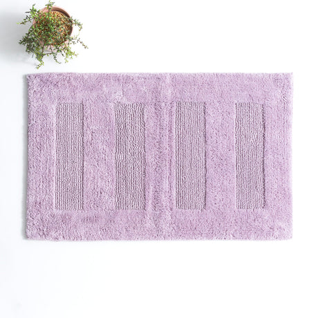 Renee Taylor Retreat Reversible Cotton Bath Mat - Lilac (50 x 80cm)