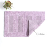 Renee Taylor Retreat Reversible Cotton Bath Mat - Lilac (50 x 80cm)