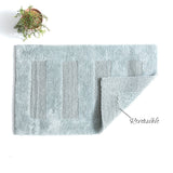 Renee Taylor Retreat Reversible Cotton Bath Mat - Silver (50 x 80cm)