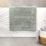 Renee Taylor Retreat Reversible Cotton Bath Mat - Silver (50 x 80cm)