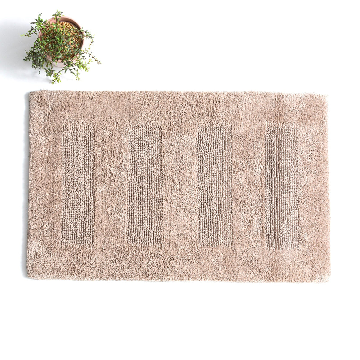 Renee Taylor Retreat Reversible Cotton Bath Mat - Mocha (50 x 80cm)
