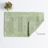 Renee Taylor Retreat Reversible Cotton Bath Mat - Khaki (50 x 80cm)