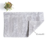 Renee Taylor Retreat Reversible Cotton Bath Mat - Granite (50 x 80cm)