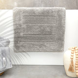 Renee Taylor Retreat Reversible Cotton Bath Mat - Granite (50 x 80cm)