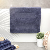 Renee Taylor Retreat Reversible Cotton Bath Mat - Blue (50 x 80cm)