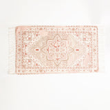 Renee Taylor Athens Vintage Handwoven Cotton Chenille Bath Mat Rug (65 x 110cm)