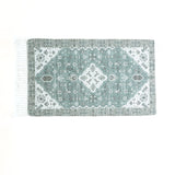 Renee Taylor Karabakh Vintage Handwoven Cotton Chenille Bath Mat Rug (65 x 110cm)