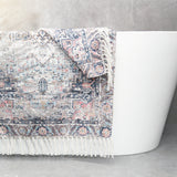 Renee Taylor Kashan Vintage Handwoven Cotton Chenille Bath Mat Rug (65 x 110cm)
