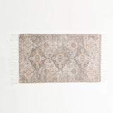 Renee Taylor Amritsar Vintage Handwoven Cotton Chenille Bath Mat Rug (65 x 110cm)