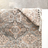 Renee Taylor Amritsar Vintage Handwoven Cotton Chenille Bath Mat Rug (65 x 110cm)