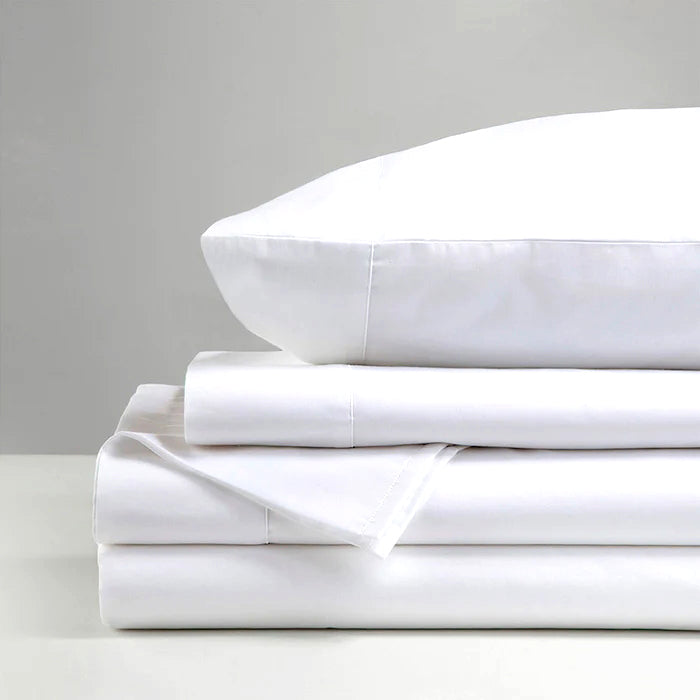 Ddecor Home 1500TC Premium Cotton Blend Bed Sheet Set - Snow (OEKO-TEX Certified)