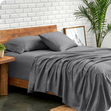 Ddecor Home 1500TC Premium Cotton Blend Bed Sheet Set - Granite (OEKO-TEX Certified)