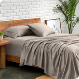 Ddecor Home 1500TC Premium Cotton Blend Bed Sheet Set - Sand (OEKO-TEX Certified)