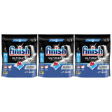 3x Finish Powerball Ultimate Deep Clean & Shine Dishwasher Tablets with Baking Soda Pack - 34 Pack