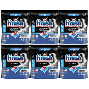 6x Finish Powerball Ultimate Deep Clean & Shine Dishwasher Tablets with Baking Soda Bulk Pack - 34 Pack