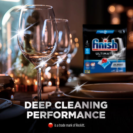 3x Finish Powerball Ultimate Deep Clean & Shine Dishwasher Tablets with Baking Soda (3x34 Pack)