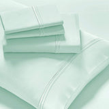Renee Taylor Strada 1000TC Egyptian Cotton Quilt Cover Set - Spa (Embroidered Trim)