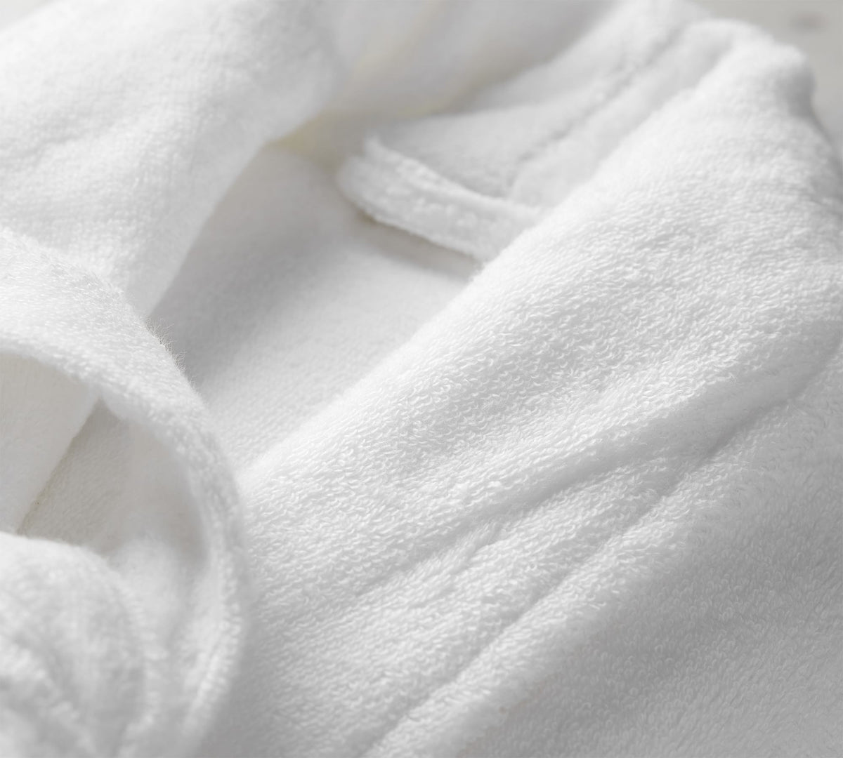 Renee Taylor Chalet Quick Dry Terry Cotton Unisex Bath Robe - White (Shawl Collar)