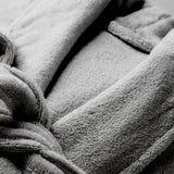 Renee Taylor Chalet Quick Dry Terry Cotton Unisex Bath Robe - Fossil (Shawl Collar)