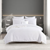 Renee Taylor Atlantis Embossed Jacquard Quilt Cover Set - White (OEKO-TEX Certified)
