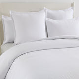 Renee Taylor Atlantis Embossed Jacquard Quilt Cover Set - White (OEKO-TEX Certified)