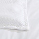 Renee Taylor Atlantis Embossed Jacquard Quilt Cover Set - White (OEKO-TEX Certified)