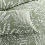 Renee Taylor Lansfield Tropical Jacquard Quilt Cover Set - Sage (OEKO-TEX Certified)