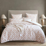 Renee Taylor Ariel Chenille Tufted Jacquard Quilt Cover Set (OEKO-TEX Certified)