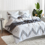 Renee Taylor Indie Yarn Dyed Cotton Blend Jacquard Quilt Cover Set (OEKO-TEX Certified)