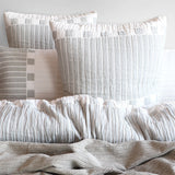 Renee Taylor Brooks Yarn Dyed Cotton Jacquard Quilt Cover Set (OEKO-TEX Certified)