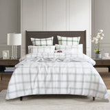 Renee Taylor Elliot Yarn Dyed Cotton Waffle Quilt Cover Set - Sage (OEKO-TEX Certified)