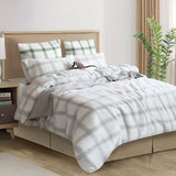 Renee Taylor Elliot Yarn Dyed Cotton Waffle Quilt Cover Set - Sage (OEKO-TEX Certified)
