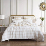 Renee Taylor Cohen Yarn Dyed Cotton Waffle Quilt Cover Set - Nude (OEKO-TEX Certified)