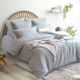 Renee Taylor Luna Yarn Dyed Cotton Jacquard Quilt Cover Set (OEKO-TEX Certified)