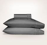 Ddecor Home 1500TC Premium Cotton Blend Fitted Sheet & Pillowcase Set - Granite (OEKO-TEX Certified)
