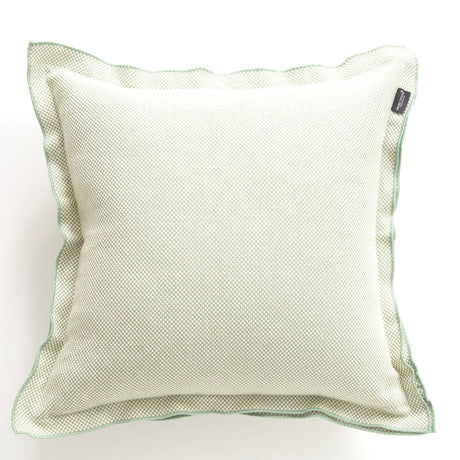 Renee Taylor Campbell Stonewashed Yarn Dyed Cushion - Sage (Square Decorative Throw Pillow - 50 x 50cm)