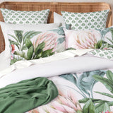 Renee Taylor Gardenia 300TC Cotton Reversible Quilt Cover Set (OEKO-TEX Certified)