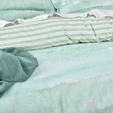 Renee Taylor Terrain 300TC Cotton Reversible Quilt Cover Set - Blue (OEKO-TEX Certified)