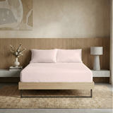 Renee Taylor 300TC Organic Cotton Fitted Sheet & Pillowcase Set - Sepia Rose (GOTS Certified)